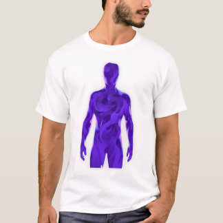 Camiseta Branca Humana Vazio Abstrato – Energia Ro