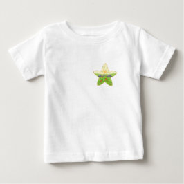 camiseta branca impressa com a natureza