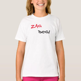 Camiseta Branca Marca Zag Dog