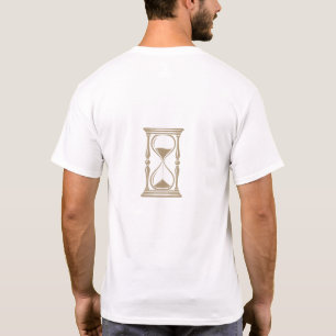 Camiseta Branca Minimalista Leão Ampulheta