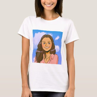 Camiseta branca mulher design clássica