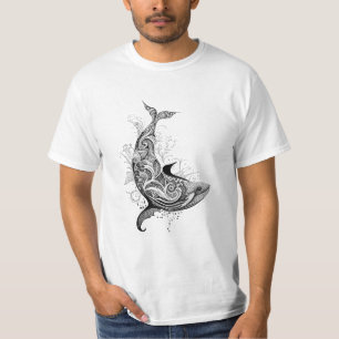Camiseta Branca Natureza Selvagem Animal Ilustração Arte