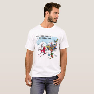 Camiseta branca North Pole Rush Hour