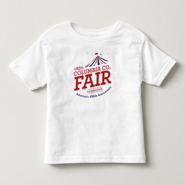 Camiseta branca para crianças de 250 (Frente)