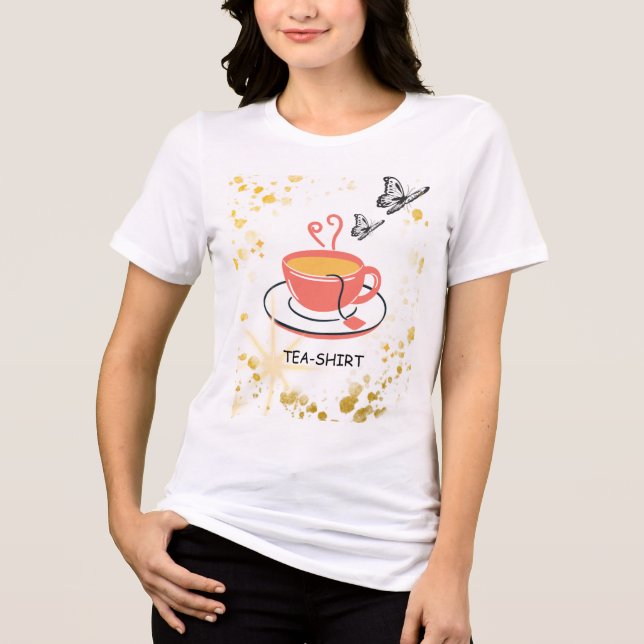 Camiseta branca para mulheres (Frente)