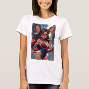 Camiseta branca para mulheres SuperMouse Woman Got