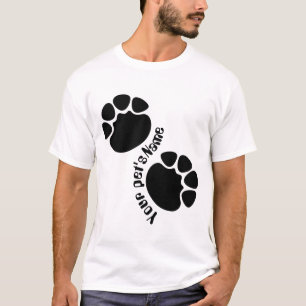 Camiseta Branca Personalizada com Nome e Impressão