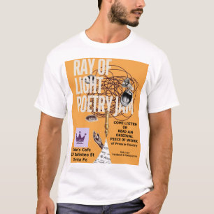 Camiseta branca Ray of Light Poetry Jam