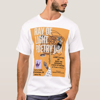 Camiseta branca Ray of Light Poetry Jam