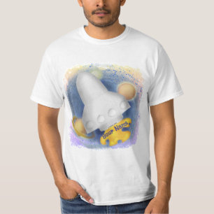 camiseta branca Rocket
