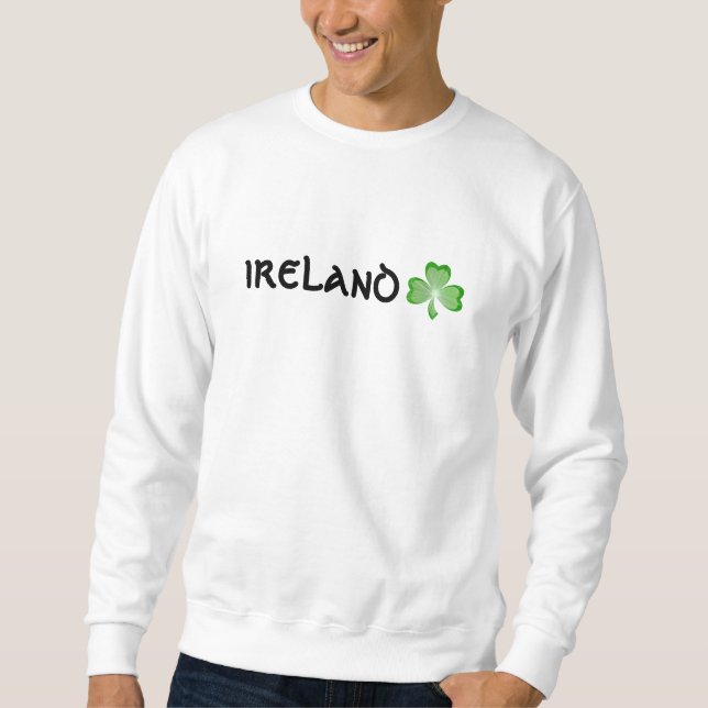 Camiseta branca Shamrock 'Ireland' (Frente)