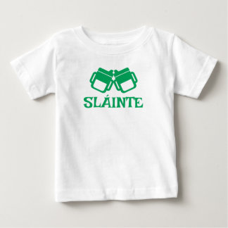 camiseta branca SLÁINTE para bebé