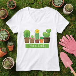 Camiseta Branca Suculente de Lady Cactus