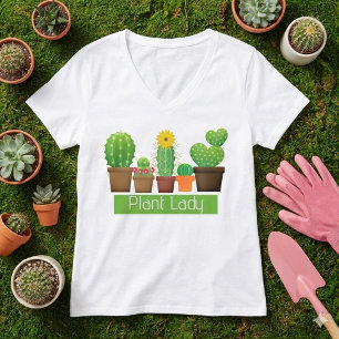 Camiseta Branca Suculente de Lady Cactus