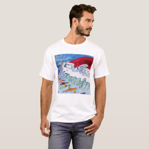 Camiseta branca surf Magnet