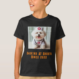 Camiseta Brancando Com Fantasmas De Cão De Halloween Person