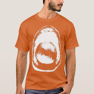 Camiseta branco abacado a preto