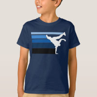 Branco azul do inclinação de BBOY