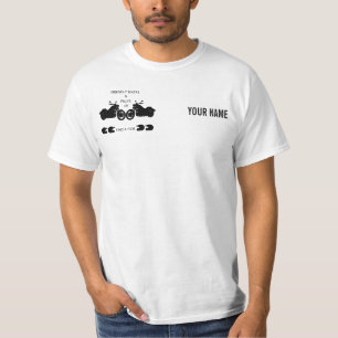 Camiseta Branco básico de FBAP (logotipo preto)