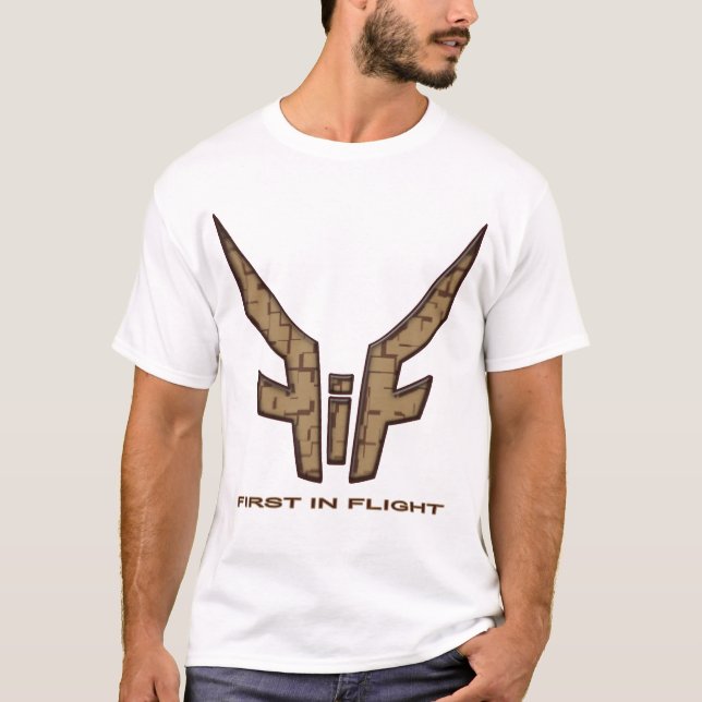 Camiseta Branco/Brown Pradigy (Frente)