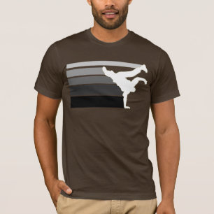 Camiseta Branco cinzento do inclinação de BBOY