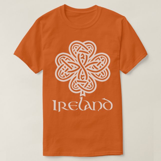 Camiseta Branco da Irlanda (Frente do Design)