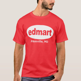 Camiseta Branco de Edmart no vermelho