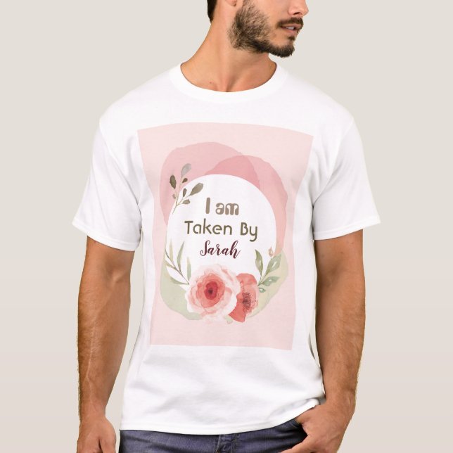 Camiseta Branco de Proposta de Casamento Personalizado, Sep (Frente)