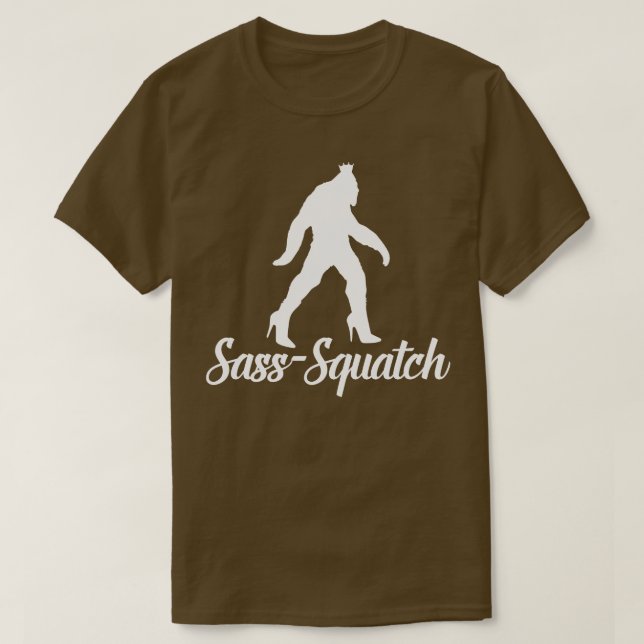 Camiseta Branco do Sass Squatch (Frente do Design)