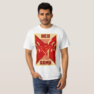 Camiseta Branco do Tshirt do hóquei do exército vermelho