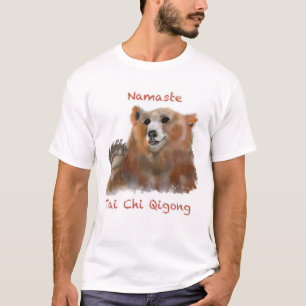 Camiseta Branco do Urso Qigong Tai Chi
