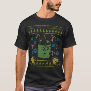 Camiseta Branco feio do campónio da camisola do Natal do