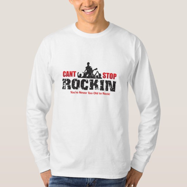 Camiseta Branco - parada chanfrada Rockin (Frente)
