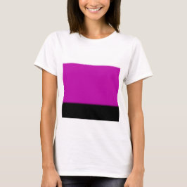 Camiseta Branco, rosa e preto