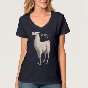 Camiseta Branco Sem Drama Llama