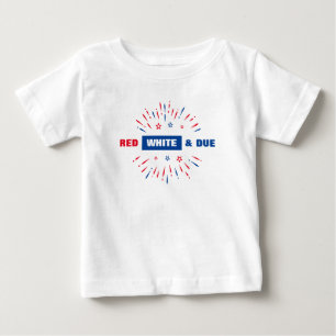 Camiseta Branco Vermelho E Família De Correspondência De Ch