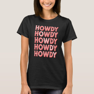 Camiseta Branco Vintage Howdy Rodeo Ocidental País do Sul