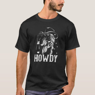 Camiseta Branco Vintage Howdy Rodeo Ocidental País Sulista