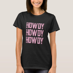 Camiseta Branco Vintage Howdy Rodeo Ocidental País Sulista