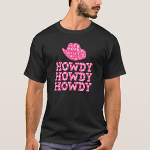 Camiseta Branco Vintage Howdy Rodeo Ocidental País Sulista
