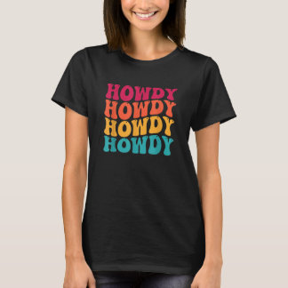 Camiseta Branco Vintage Howdy Rodeo Ocidental País Sulista