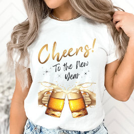 Camiseta Brancos e Dourados à festa da Véspera de ano novo 