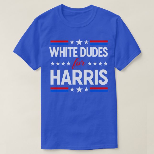 Camiseta Brancos Para O Presidente Kamala (Frente do Design)