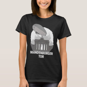 Camiseta Brandenburger Tor Berlin Alemanha Silhouette Outli