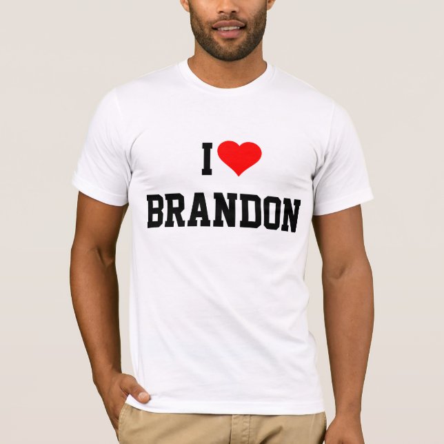 CAMISETA BRANDON: EU AMO BRANDON (Frente)