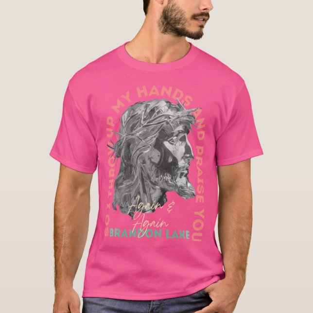 Camiseta Brandon Merch Deixa O Seu Leão Sair Jesus Louvando (Frente)