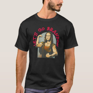 Camiseta Brandon Mona Lisa Funny Conservador Anti Biden Li