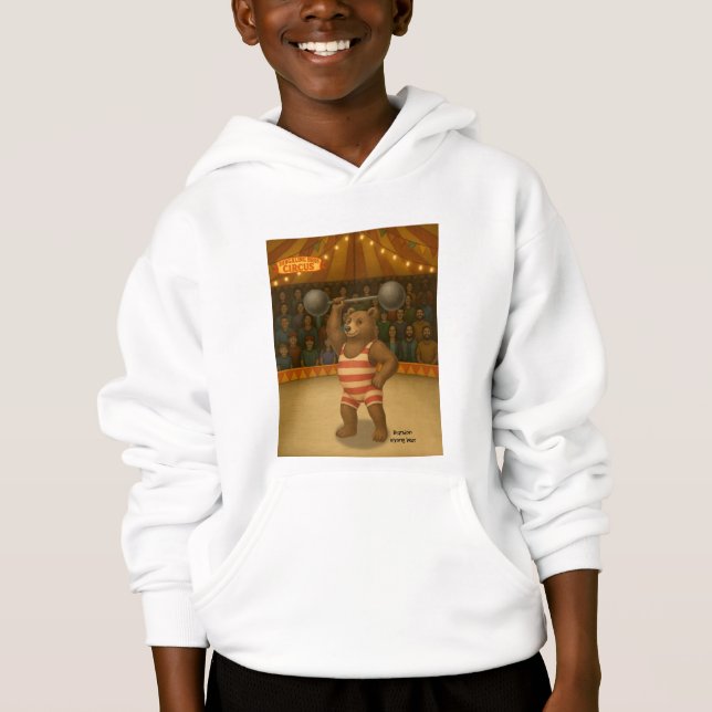 Camiseta Brandon, urso forte do circo (Frente)