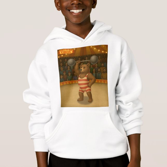 Camiseta Brandon, urso forte do circo (Frente)