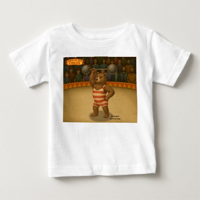 Camiseta Brandon, urso forte do circo (Frente)